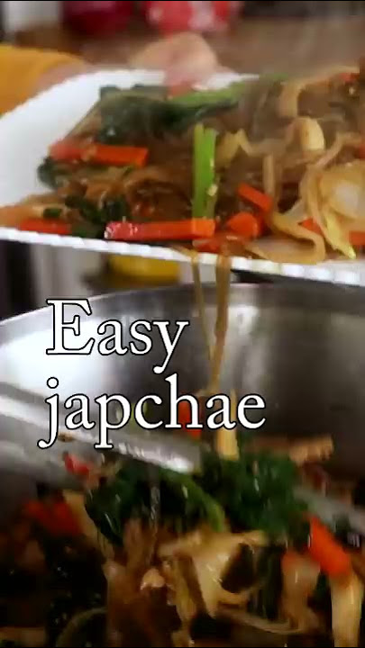 1 minute easy japchae! #shorts