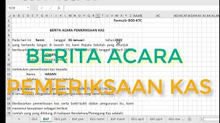 CARA MEMBUAT BERITA ACARA PEMERIKSAAN ( DANA BOS ) TAHUN 2022