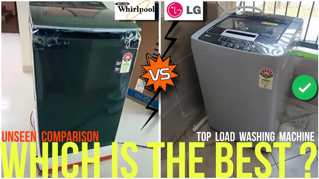 Whirlpool Top Load Washing Machine Vs LG 8 Kg Top Loading Washing ...