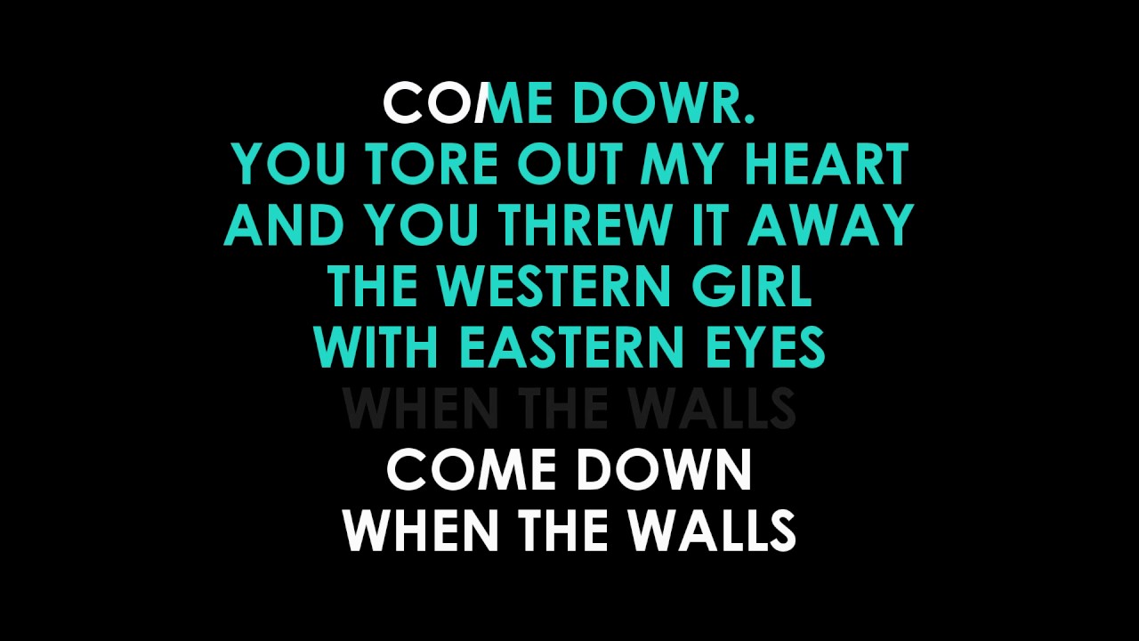Walls Karaoke Kings Of Leon YouTube