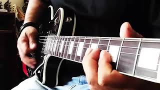 Blues guitar solo improvised