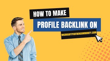 How To Create Profile Backlink On Microsoft Partner Community | SEO Linkbuilding