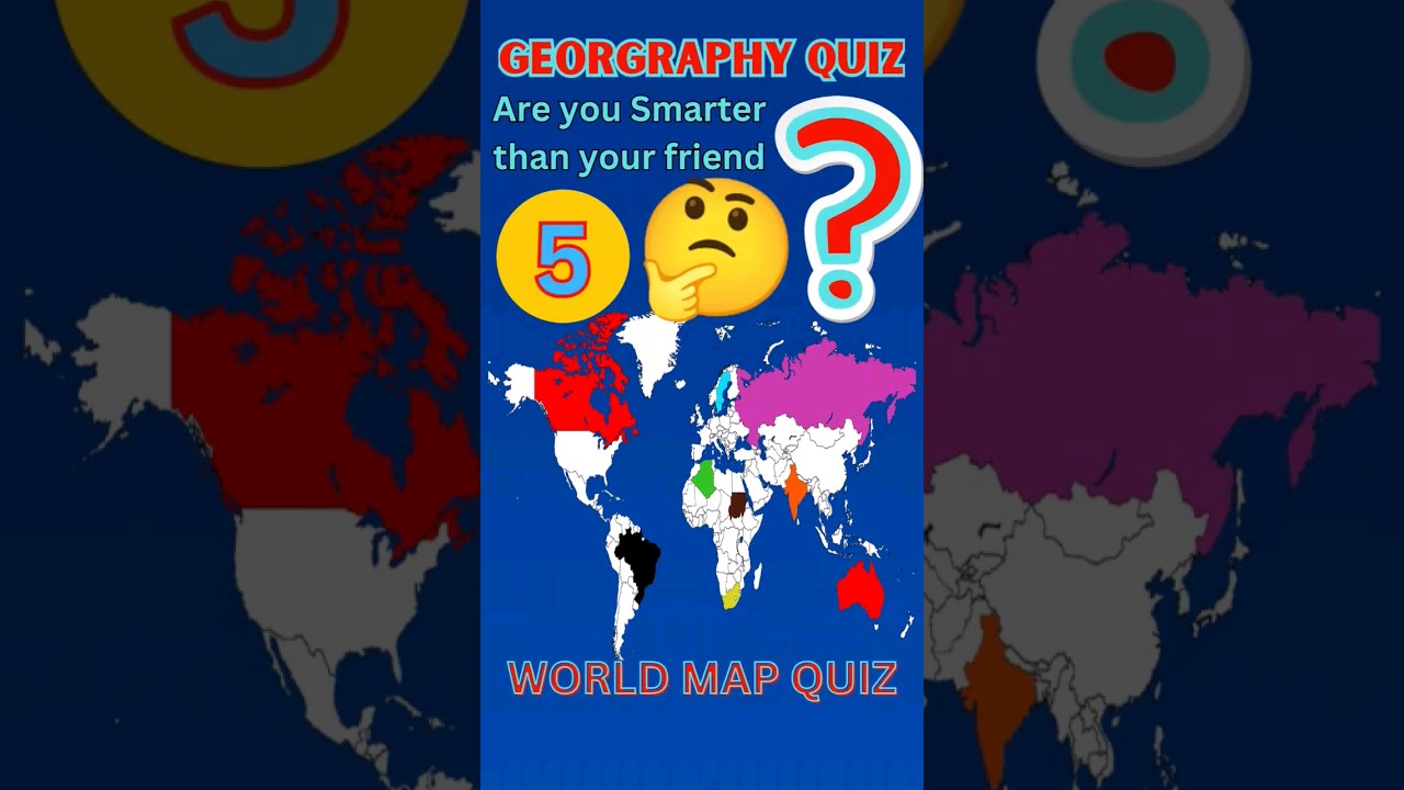 Are you Smarter than your Friend ? Map Geography Quiz # 5 (Hard)