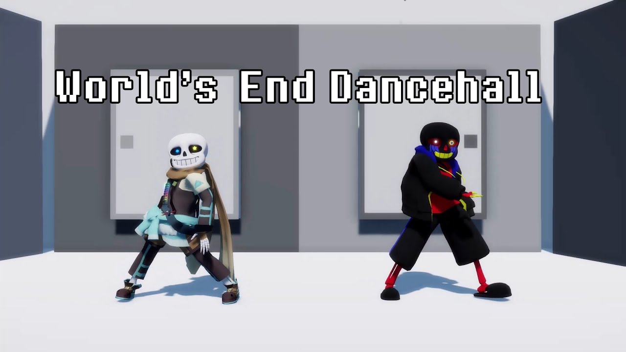 【Ink + Error Sans】World's End Dance Hall【MMD】