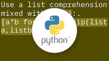 How to perform element-wise multiplication of two lists?