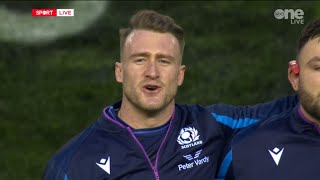 Flower of Scotland at Murrayfield ahead of Scotland vs England!