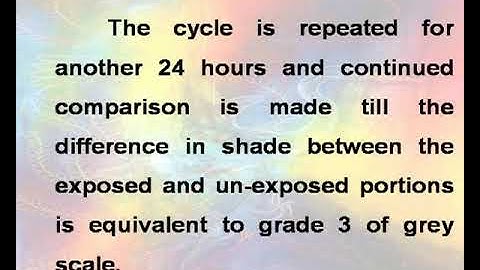 Tests to determine colour fastness LIGHT FASTNESS eng