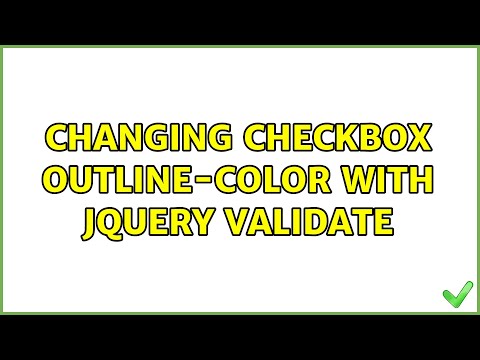 Changing Checkbox Outline-color with JQuery Validate