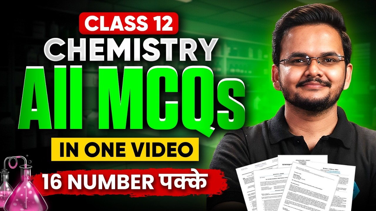 Class 12 Chemistry | All MCQs In One video  | Shikhar Sir |Infinity Learn #class12 #infinitylearn