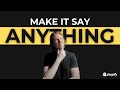 How to Change Default Text in Shopify (Cart, Buttons, Labels &amp; More WITHOUT Coding)