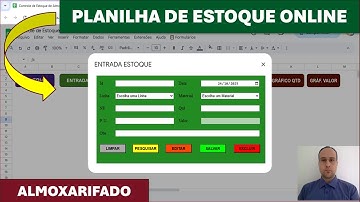 Planilha Pronta para Controle de Estoque de Almoxarifado | Google Planilhas