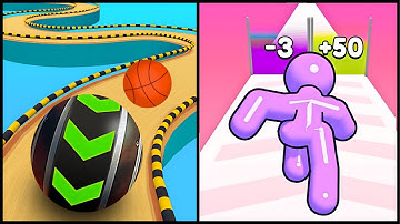 Going Balls VS Tall Man Run - All Levels SpeedRun Gameplay #1