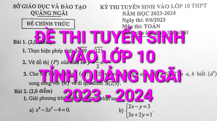 Các đề toán tuyển sinh vào lớp 10