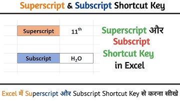 Superscript and Subscript in Excel #Excel #exceltips #exceltutorial #msexcel #excel_formula_fun