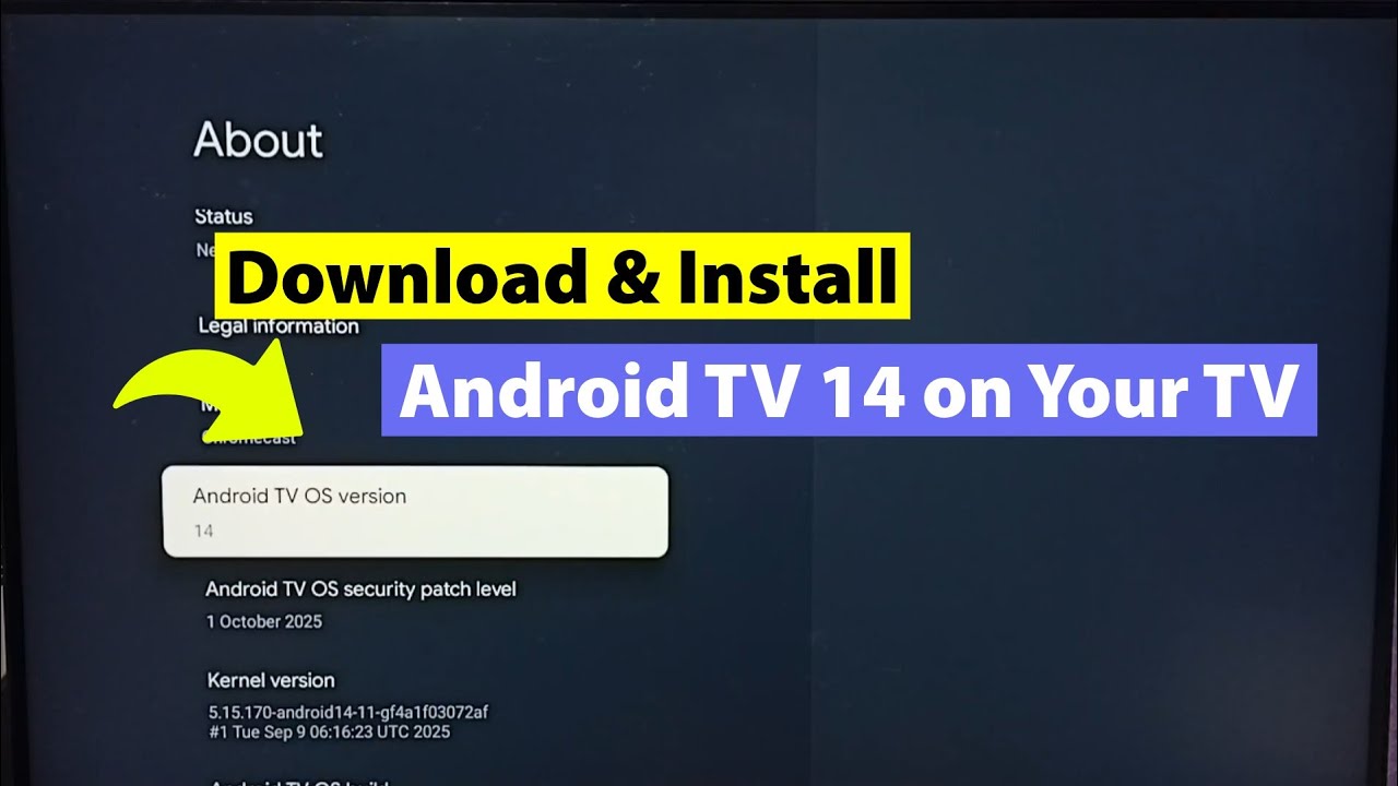 Как скачать и установить Android TV 14 на ваш телевизор