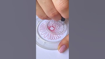 😱What does this pattern resemble? Magic Ruler Small ruler, big wisdom #shorts #2024 #spirograph