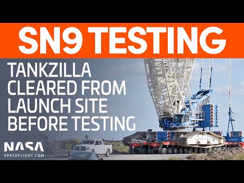 SpaceX Boca Chica: Starship SN9 Aborts Static Fire Attempt - Tankzilla Leaves the Launch Site