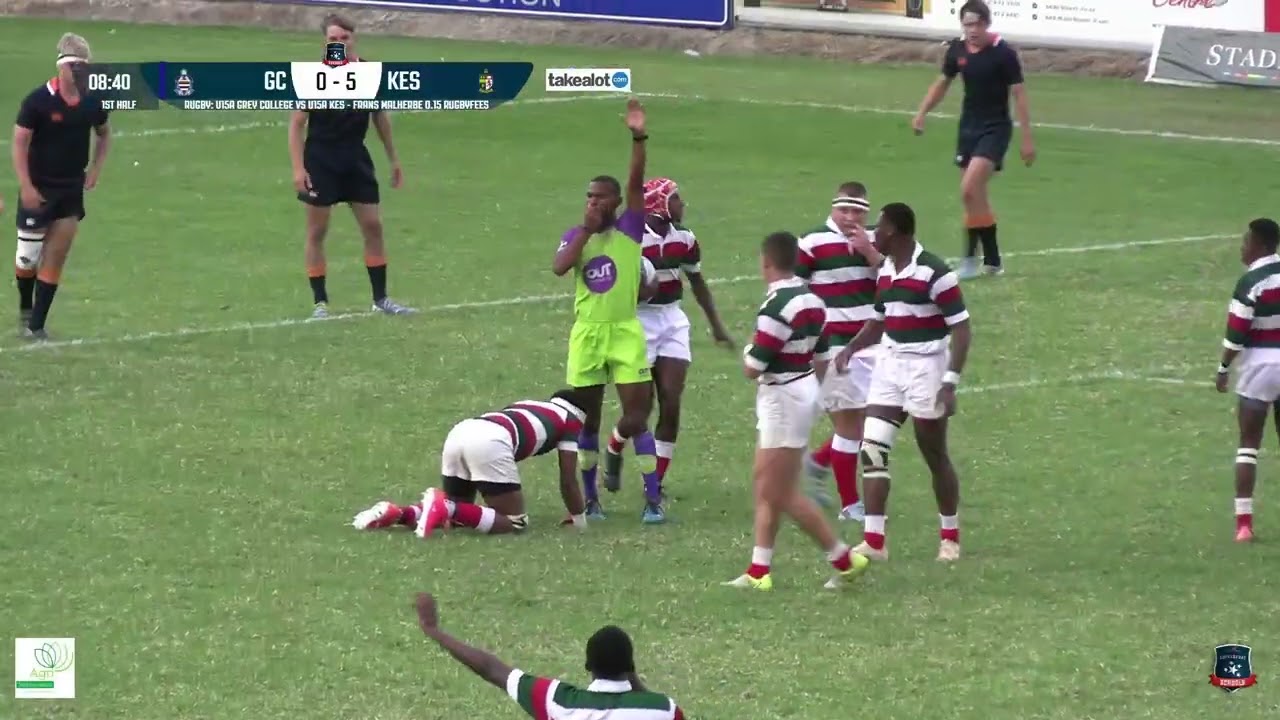RUGBY U15A GREY COLLEGE VS U15A KES   FRANS MALHERBE O 15 RUGBYF
