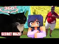 Aphmau In SECRET MAXWELL The CAT &amp; SKIBIDI BOP YES MAZE in Minecraft! 360°