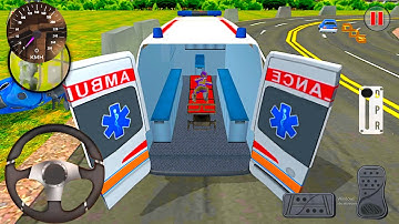 Ambulance Robot City Rescue - Transformer Van Emergency Driver - Transport People - Android Gameplay