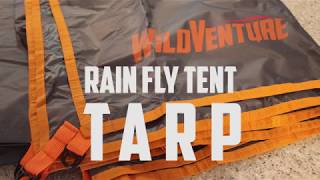 WildVenture rain fly tent tarp unboxing and review