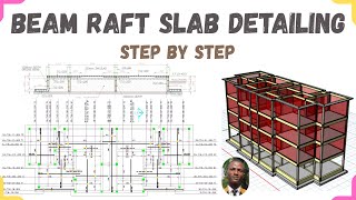 Beam Raft Foundation Slab Detailing | Complete Reinforcement Placement Explained