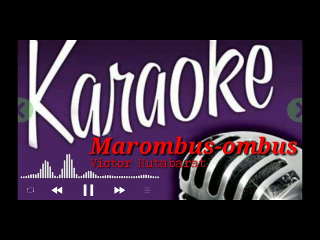 Karaoke Marombus-ombus (Victor Hutabatat|YAMAHA PSR SX900) class=