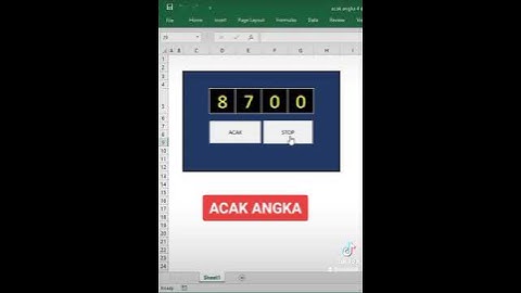 ACAK ANGKA OTOMATIS DI EXCEL