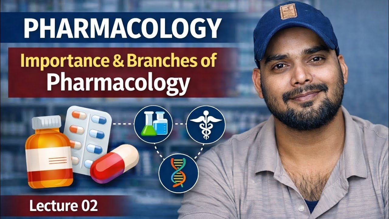 Lecture 02:-  Importance of pharmacology and their branches