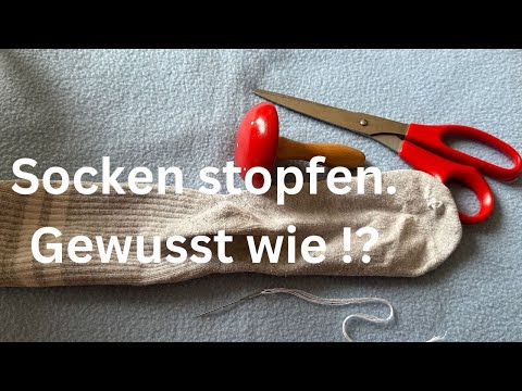 Socken stopfen 🧦🪡|