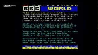 The final Pages From Ceefax in full, 22/10/12, BBC Two