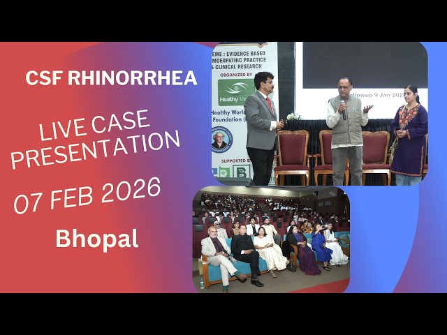 CSF leak Live Case Presentation at Bhopal swminar and Transmission doubts 7 Feb 2026
