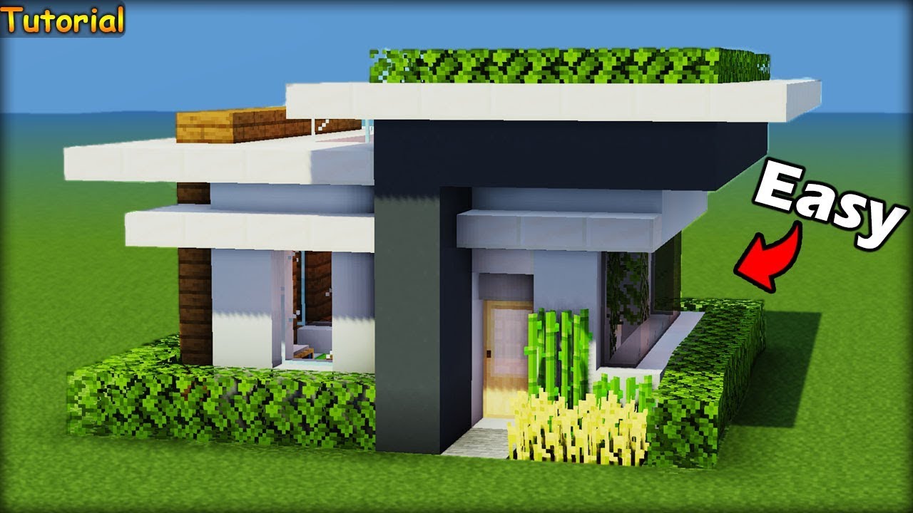 สอนสร้างบ้านในมายคราฟ  2022 Update  ⚡Minecraft:สอนสร้างบ้านโมเดิร์นหลังเล็กน่ารัก!! |  Modern House Tutorial⚡