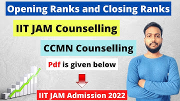 Opening and Closing Ranks for IITs and NIts after IIT JAM 2022 | IIT JAM Mathematics