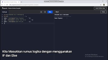 PERHITUNGAN GAJI KARYAWAN PER JAM || MENGGUNAKAN PYTHON