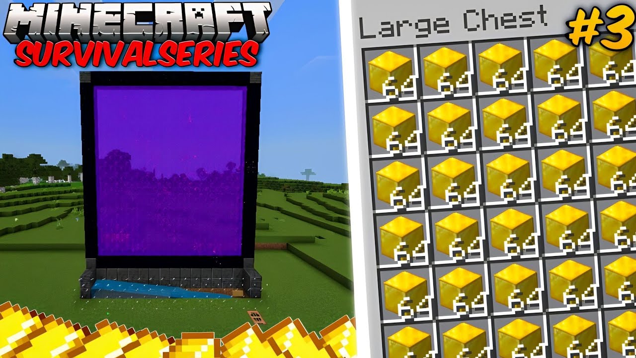 I Build A Easy Gold Xp Farm In Minecraft Pe Survival Series In Hindi ...