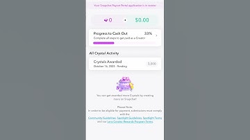 Snapchat crystal payout process 2024 | Snapchat crystal se paise kaise kamae #shorts #virul