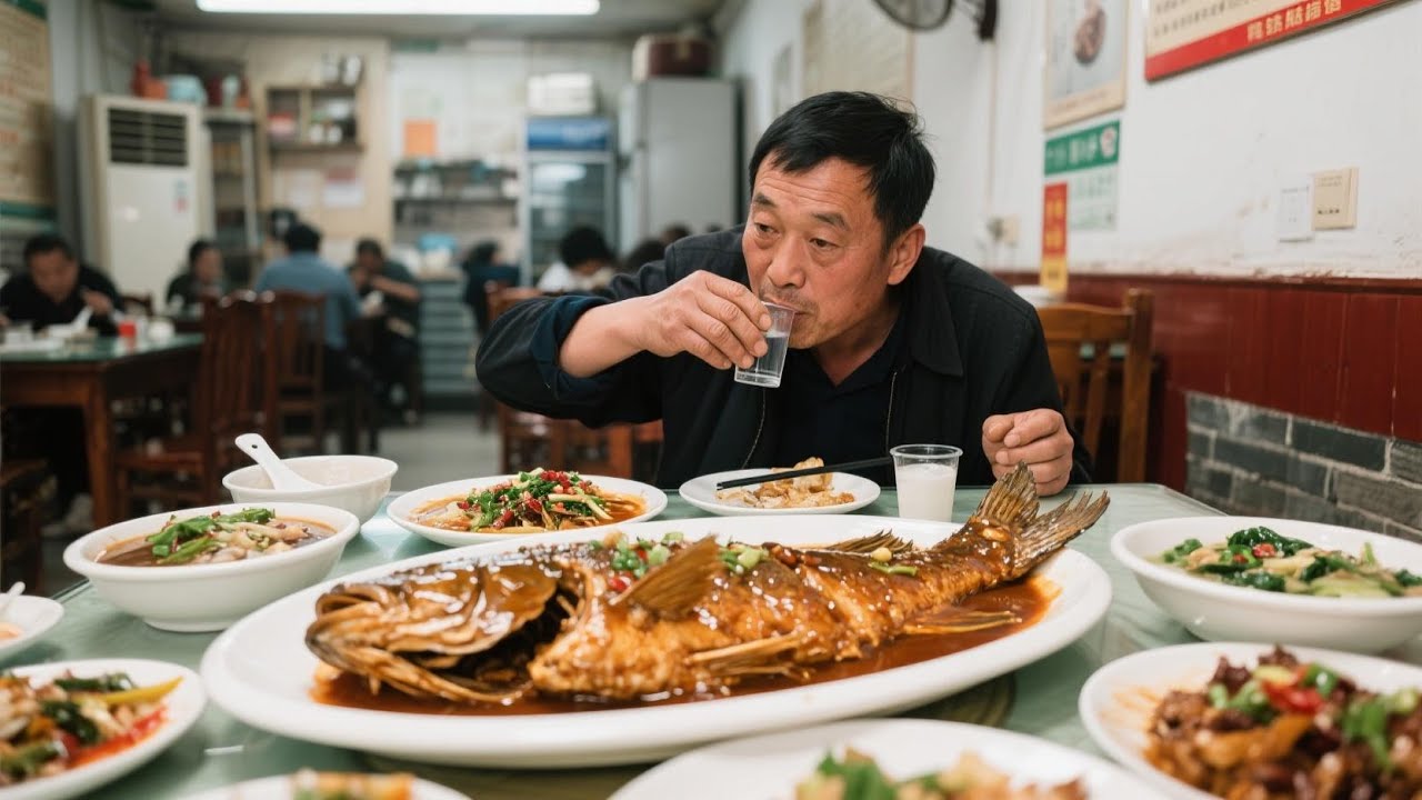 三条桂鱼128，一大盘呆子鱼88，安徽高铁小镇40年老土菜馆【舟小九】