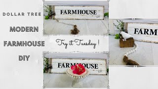 Spring Farmhouse DIYs | Try it Tuesday Collab | Dollar Tree DIY | Modern Farmhouse DIYs | Sun's Arts