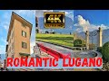 Romantic city of lugano Switzerland 4K