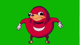 Ugandan knuckles animation green screen(Green screen ручной работы)