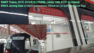 [Likely 10th R151 to Debut] SMRT Trains - Alstom R151 [815/816] at Queenstown and Jurong East