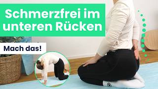 Was tun gegen Schmerzen im unteren Rücken durch Sitzen? DAS HILFT!