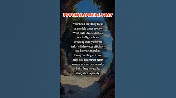 Multitasking Is slowing you down🤔 #psychology #fact #brain #read #neuroscience #lifehack