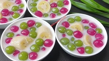 NẤU CHÈ CHUỐI BỘT NĂNG NƯỚC CỐT DỪA theo cách này ngon lạ thơm béo dẻo dai hấp dẫn