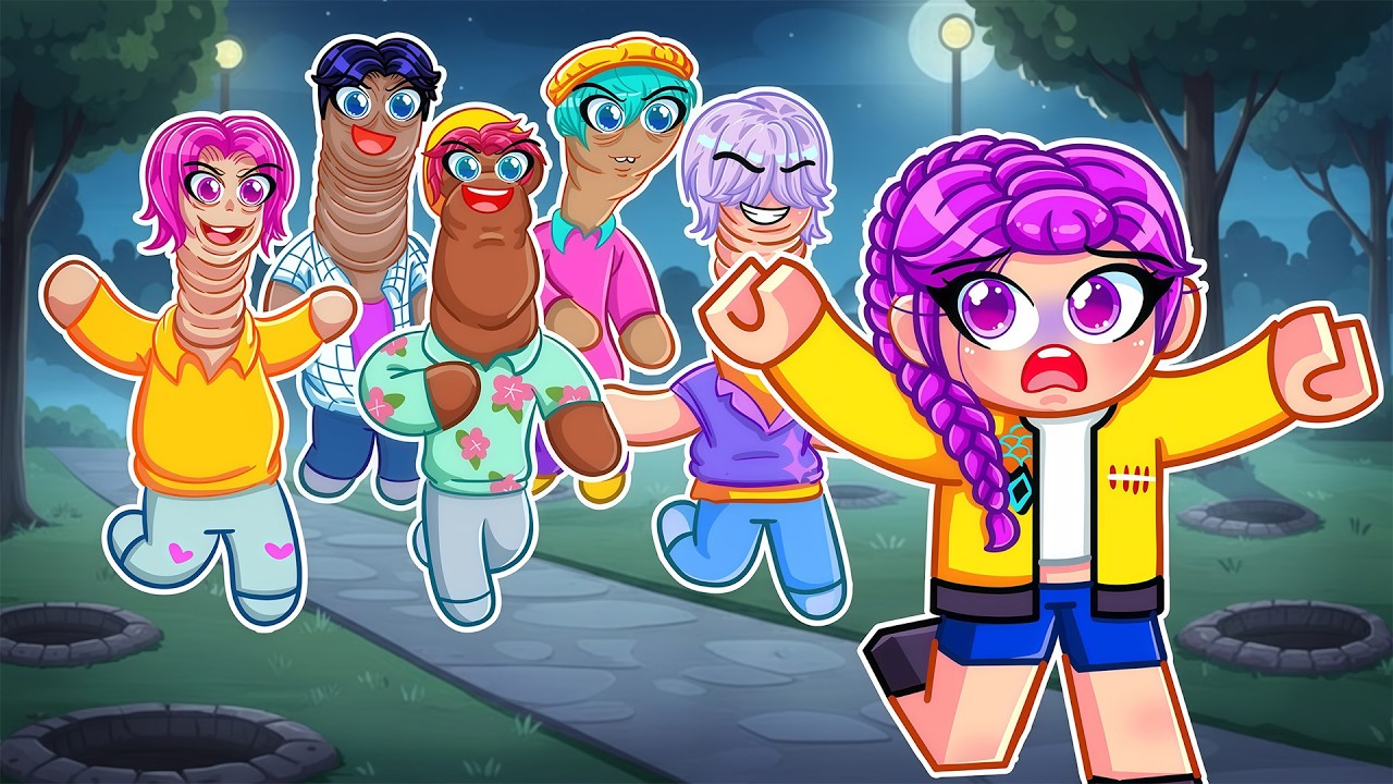 ¡RUMI es PERSEGUIDA por 5 SAJA BOYS GUSANOS HAMBRIENTOS en Roblox! | Kpop Demon Hunters