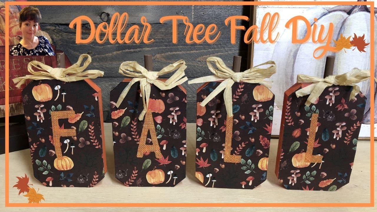 Dollar Tree Fall Decor | High End Looking Diy - YouTube