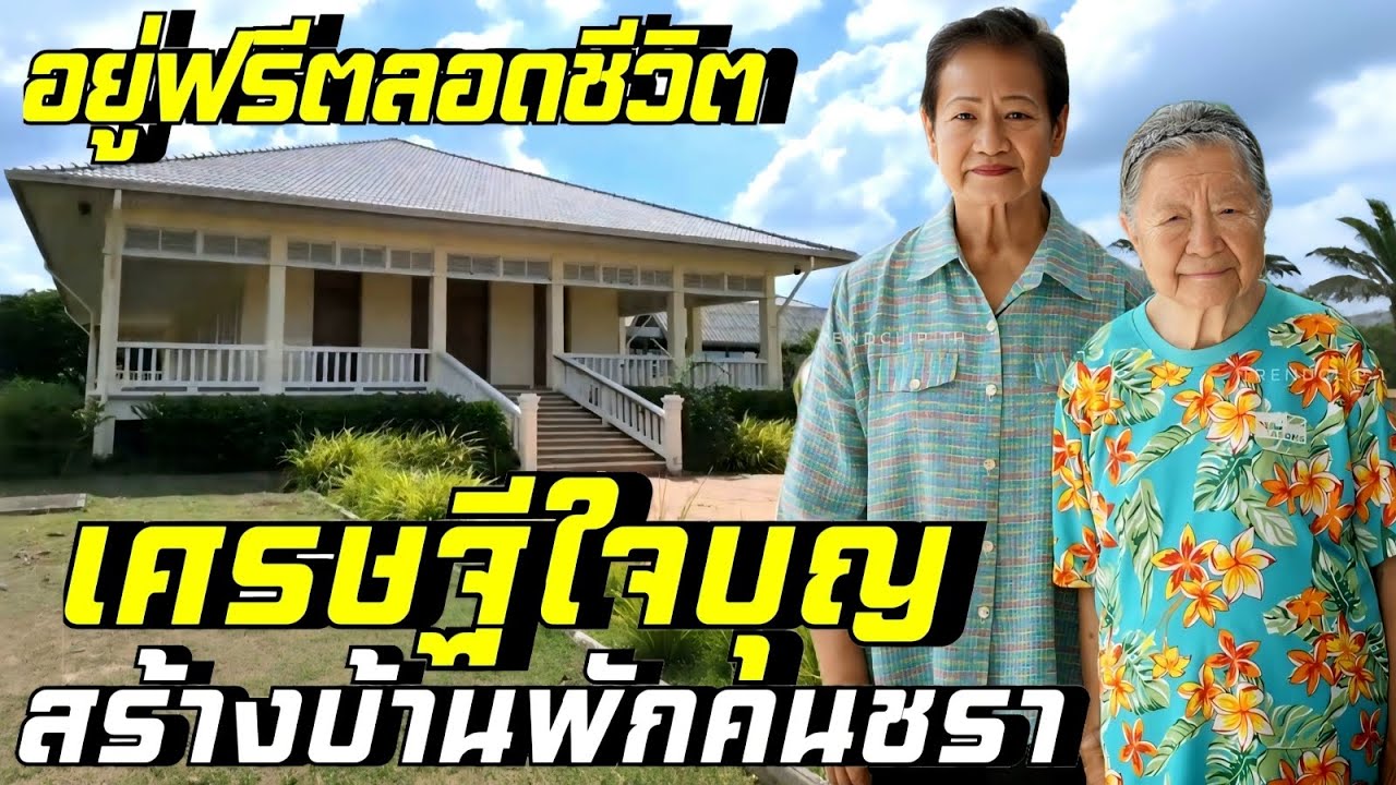 มหาเศรษฐีใจบุญสร้างบ้านพักคนชรา ให้อยู่ฟรีตลอดชีวิต #บ้านพักคนชรา #love