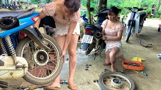 Genius girl completely restores old car maintenance