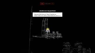 tribute to twin towers in nyc 25th anniversary of 9/11 #nyc #911 #usa #twintowers #tribute